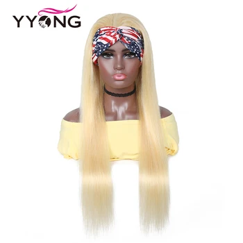 Yyong 28 30inch 613# Galvas Cilvēka Matu Parūkas Melnās Sievietes Medus Blondu Remy Brazīlijas Taisni Galvu Parūkas Var Krāsot