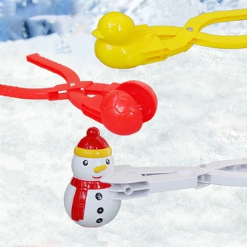 Ziemas Plastmasas sniega Pikas Maker Klipu Bērniem Āra Smilšu, Sniega Bumbu Pelējuma Rotaļlietas Cīņa Pīļu Sniegavīrs Klipu Rotaļlieta Bērniem