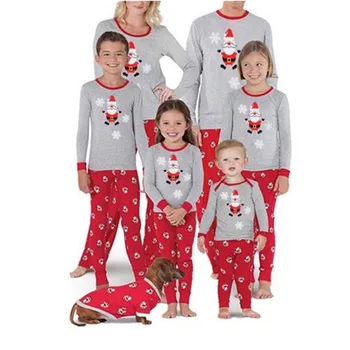 Ziemassvētku Pidžamas Modes Māte Un Meita Drēbes Ģimenes Saskaņojot Tērpiem Māmiņa Un man Izskatās, T-kreklu Tēvs, Mamma, Zīdaiņu Apģērbs