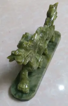 Ķīnas dabas jade statujas roku izgrebtas statujas pūķi