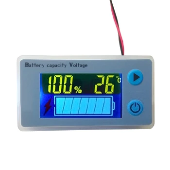 10-100V Universālais Akumulatora Kapacitāte Voltmetrs Testera LCD Automobiļu Svina-skābes Indikators Digitālais Voltmetrs Sprieguma Testeris Monitors