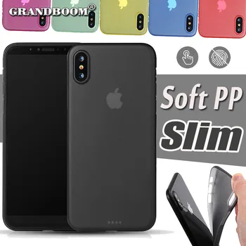 100gab PP Ultra Slim Matte Matēta Caurspīdīga Skaidrs, Vāku Soft iPhone 12 Mini 11 Pro Max XS XR X 8 7 6 Plus SE Telefonu Gadījumā