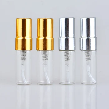 100PCS/Daudz 2.5 ml atkārtoti uzpildāmi Smaržu Pudele Tukša Mini Spray Pudele Alumīnija Smaržu Pudeles Pulverizators Ceļojumu Tvertnes Sūknis