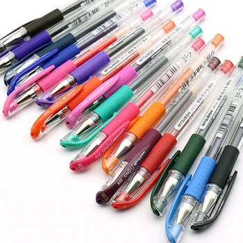 10pcs/daudz Uni UM-151 Krāsu Gēla Pildspalva 0.38 mm Ložu Studentu Rakstot Biroja Paraksts Pildspalvu 20 Pilnīgu Krāsas