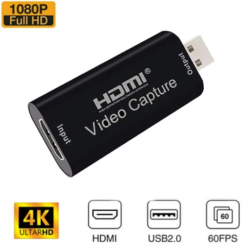 10pcs Video Uztveršanas Kartes 1080P Video, USB 2.0, HDMI Grabber Ierakstīt Lodziņā Spēļu DVD Videokamera, Fotokamera Ieraksta Tiešraidi