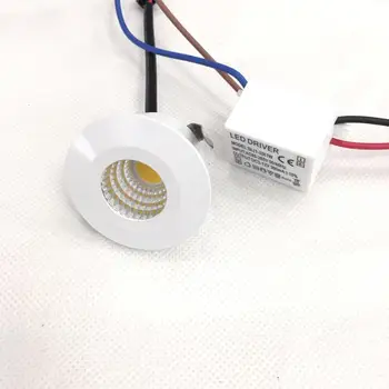 10Stück 3W sudraba ķermeņa LED Mini spot gaismas Einbauleuchte Kārta verstellbarer kabinets Vietas Deckenlampe 230 V LED-Schrankleuchte