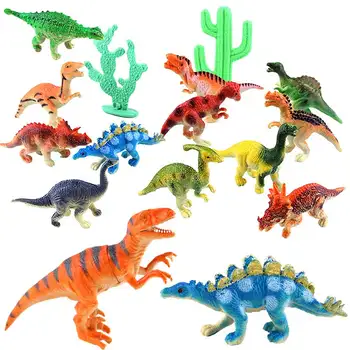 12pcs Mini Dinozauru Rotaļlietas, Plastmasas Jurassic Spēlēt Dinozaura Modelis Rīcības un Skaitļi Labākā Dāvana Zēniem NSV775