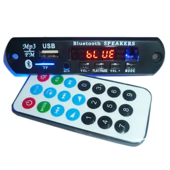 12V MP3 WMA Decoder Valdes Audio Modulis Ar Tālvadības pults, 3,5 mm AUX Bluetooth USB Radio Auto Jaunas Ielidošanas
