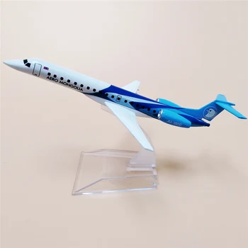 16CM Lidmašīnas Aero Mongolija Airways ERJ145 Plaknes modeli, rotaļlietas, gaisa lējumiem Metāla plaknes dāvanas Kolekcionējamus Simulācijas Displejs
