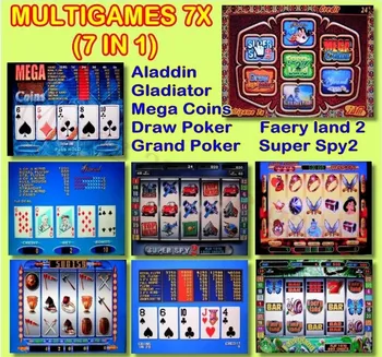 1PC Multi spēle 7X(60-95%) Kazino Spēles Valdes 7 1 Red Poker Spēles PCB par Kazino Spēļu Slots Mašīna Spēlē Mašīna
