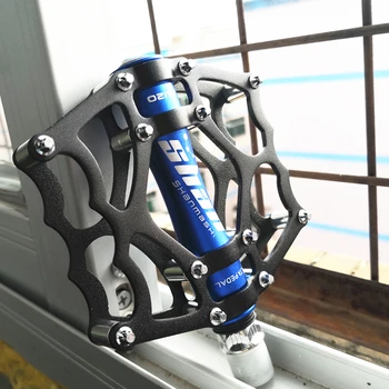 2019 Jaunu MTB kalnu velosipēdu pedāļi Alumīnija sakausējuma CNC velosipēdu kāju balsts liels dzīvoklis ultravieglajiem riteņbraukšana BMX pedāļiem