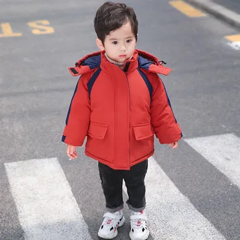 2019 jaunu rudens un ziemas korejiešu bērnu kokvilnas mētelis bērnu polsterēta jaka āra aktivitātēm zēni dūnu jaka kokvilnas bērniem