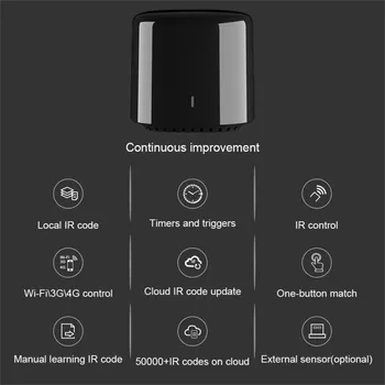 2019 jaunu Universālā Tālvadības Smart Home Automation WiFi/IS/4G Bezvadu Kontrolieris Broadlink RM4C Mini KARSTĀ