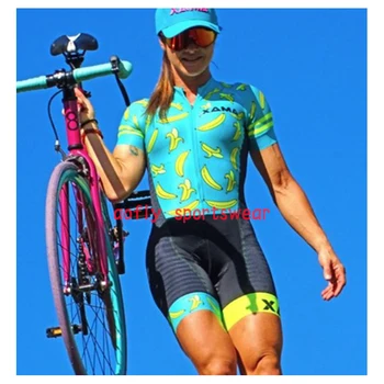 2020Xama PRO Sieviešu Īsām Piedurknēm Apģērbs Velo Triatlona Tērps, Velosipēdu Skinsuit Komplekti Maillot Ropa Ciclismo Velosipēdu jumpsuit Komplekti