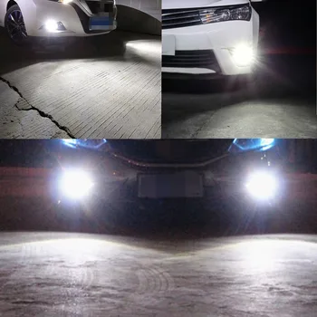 2gab H8, H11 LED Lampas 9006 HB4 Led Spuldzes 9005 HB3 Automašīnas Miglas Lukturi 12V-24V Dienas gaismas lukturi dienas gaitas lukturi Auto Led Spuldzes 6000K Balts