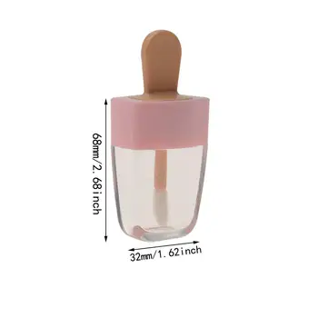 30pcs Uzpildāmas Saldējumu forma Lipgloss Pudeli Lūpu Blam Konteineri DIY Kosmētikas Pudele Tukša, Lūpu Spīdums Caurules