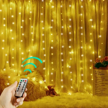 3M LED String Gaismas Aizkaru USB Akumulators Pasaku Gaismas Vainags Led Kāzu svinības, Ziemassvētku Logs Mājas Āra Dekoru
