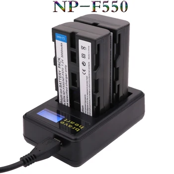 4gab NP-F550 NP F550 NP-F570 Kameru Baterijas+LCD USB Lādētājs Sony NP-F330 NP-F530 NP-F570 NP-F730 NP-F750 CCD-TRV81 CCD-RV100