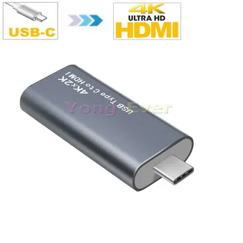 4Kx2K Tips-C USB 3.1 C Tipa Vīriešu HDMI Sieviešu 2K Izšķirtspējas Displeja Monitors Adapteris Pārveidotājs Mac Book Pro 2016 2017