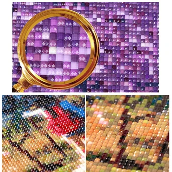 5D Dimanta Krāsošana Dimanta Mozaīkas Ainavu Pilnu Kvadrātveida Mākslas Cross Stitch Krāsains Karstā Gaisa Balons, Mājas Dekoru XY1