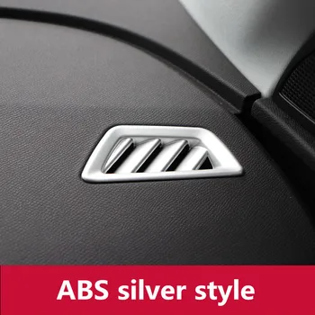 ABS Oglekļa šķiedras Auto priekšējais gaisa kondicionēšanas kontaktligzdas dekoratīvās uzlīmes Peugeot 5008 3008 2017 2018 2019 Iekšējā modificatio