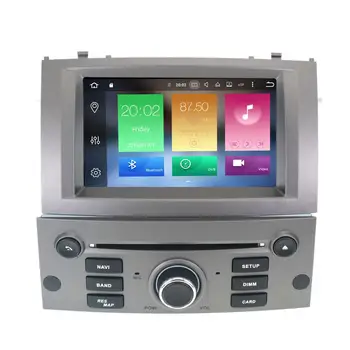 Android 9.1 Auto Glonass GPS Navi Auto DVD Stereo Peugeot 407 2004-2010 auto radio tips ieraksti Multimedia player Vadītājs unitA