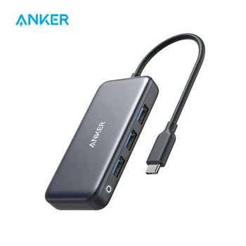 Anker USB C Hub,4-in-1 USB C Adapteri,60W Jaudu, Piegādes,3 USB 3.0 Porti,par MacBook Pro 13