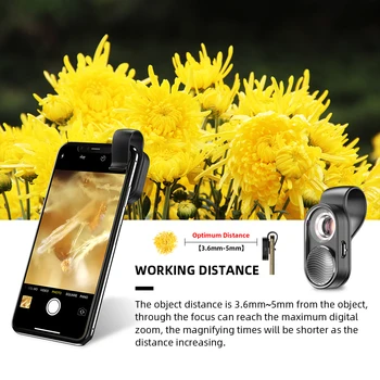 APEXEL100X palielinājuma mikroskopa objektīva mobilo LED Gaismas micro pocket lēcas iPhonex xs max visiem Samsung viedtālruņiem