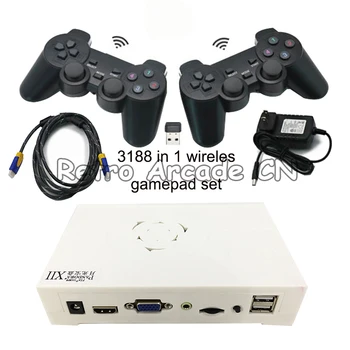 Arcade jamma valdes pandora box 12 3188 1 3d spēles gamepad kontrolieris uzstādīt HDMI kabeli, strāvas adapteri, lai arcade monitoru un TV