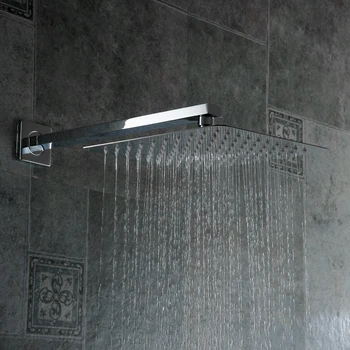 BAKALA Luksusa 8-10-12-16 collu Nerūsējošā Tērauda Vannas un lietus dušas jaucējkrāni galva, dušas komplekts ar rokas duša, dušas komplekts