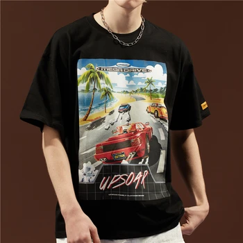 Bebovizi 2019 Modes Automašīnas Drukāt Tshirts Vīriešiem Hip Hop Gadījuma Streetwear Kokvilnas Topi Tee Vasaras Vīriešu Hipster Īsām Piedurknēm T Krekli