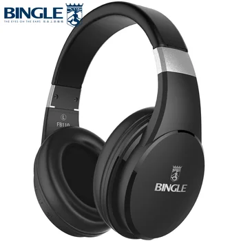 Bingle FB110 Dziļi Smago Bass Datoru, Mobilo Telefonu, Bezvadu Bluetooth Austiņu 3D Stereo Pār-Auss Trokšņa Slāpēšanas Austiņām