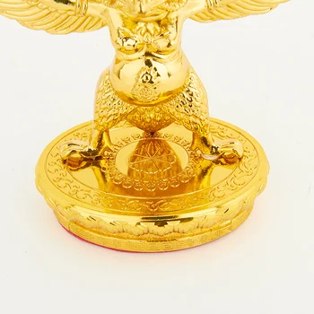 Budistu Sakausējuma Metāla Kokgriezums Zelta Fengshui Piegādātājiem Laimīgs Roc Garuda Lielu Zelta-spārnotais Peng Putnu Raksturs