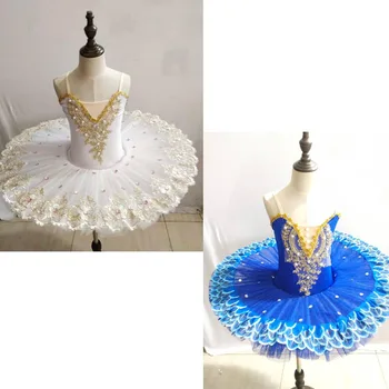 Bērniem profesionālā baleta tutu kleita girl deju tērpi bērnu Sniegumu ballerinas tutu Drēbes bērniem Karnevāla Džeza deju kleita