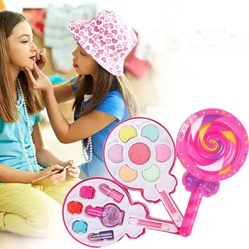 Bērnu Make-up Rotaļlietu Komplekts Drošības Non-toxic Komplektu Rotaļlietas Izlikties, Spēlēt Princese Spēlēt Huose Rotaļlietas Modes Kosmētikas Toddler Meitene Dāvanas