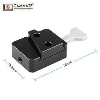 CAMVATE V-Lock Quick Release Plate Ar V-Lock Ātri Atbrīvot Adapteri (Ķīlis Komplekts) &1/4