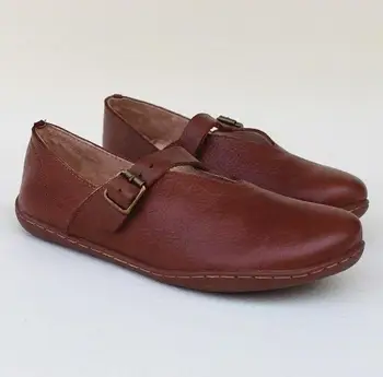 Careaymade-Jauns Pilna ādas rokdarbu ērtas sieviešu kurpes ar virsējo slāni un pātagot četri gadalaiki vienā apavi