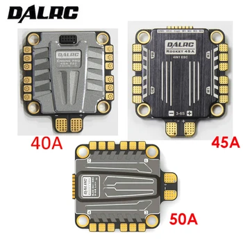 DALRC 4in1 ESC 40A 45A 50A 4 1 Brushless ESC 3-6S Blheli_32 LIHV DSHOT1200 Gatavs FPV Sacīkšu Compatiable ar F405 F722 FC