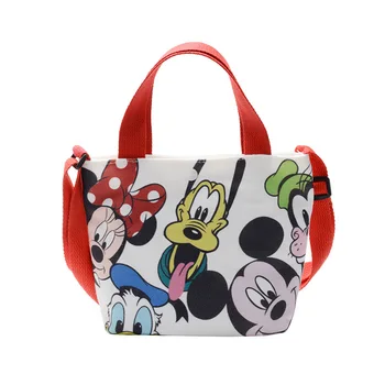 Disney jauns bērnu audekls maiss modes baby karikatūra mickey soma somā zēns meitenes skolēniem cute plecu messenger bag