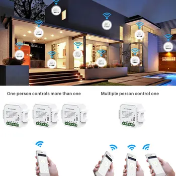 DIY Smart WiFi Slēdzis Dimmer 1/2 Veids, Kontrolē LED Apgaismojuma Slēdzis Tuya Smart Dzīves Tālvadības pults Darbojas ar Alexa Echo Google Home