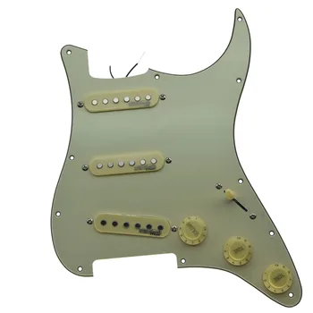 Dopro Piekrauts Ģitāra Pickguard ar Wilkinson Pickups iepriekš uzstādīti ST Pickguard Der Fender Stratēģijām Stratocaster ražots ASV/Meksika