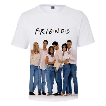 Draugiem TV pārraides 3D Iespiests T-Krekls Sievietēm, Vīriešiem Vasaras Modes O-veida kakla Īsām Piedurknēm Smieklīgi Tshirts Grafikas Tees Tumblr Sieviešu Topi