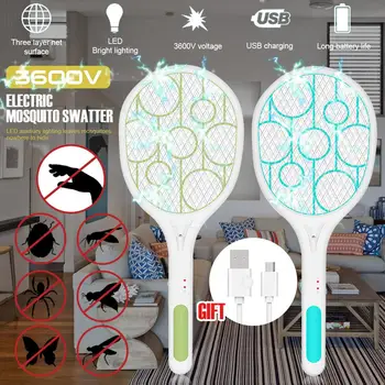 Elektriskā Bug Zapper Fly, Mosquito Killer USB Uzlādes Drošības Odu Mušu Slepkava Akumulatora filtrs ar LED Gaismas