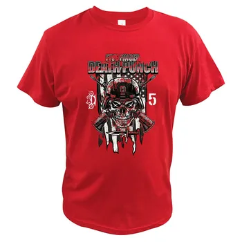 Five Finger Death Punch Kājnieku Īpašo Spēku T Krekls Smagā Metāla Grupa Tshirt Kokvilnas Digital Print T-Veida Topi