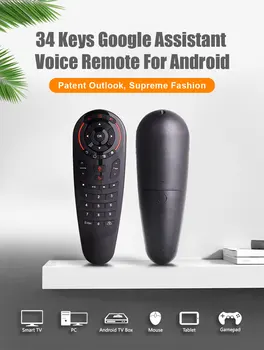 G30 Balss Tālvadības pults Gaisa Peles Bezvadu Mini Kyeboard ar IS Mācību Android TV Box PC