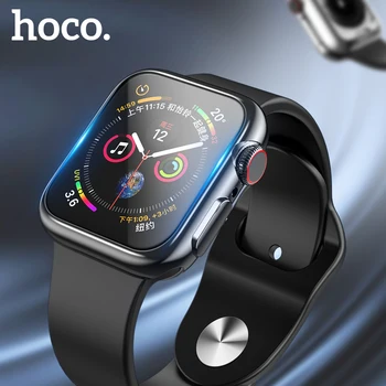 HOCO Ultra-plānas Krāsains Apšuvuma TPU vāks Apple Skatīties 5 lietā 44mm 40mm Mīksta Silikona Gadījumā Iwatch Series 5 4 Lieta