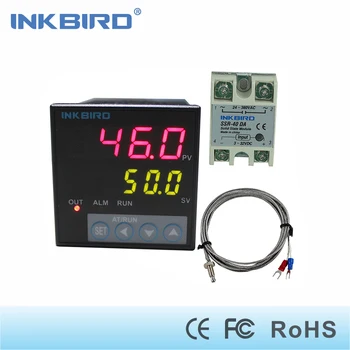 Inkbird ITC-106VH PID Temperatūras Kontrolieriem + K sensors + 40A PSR, 100 - 240AC, Cietvielu Releju, lai Sous Vide, Mājas Alus