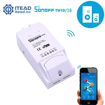 Itead Sonoff TH - TH10/TH16 WiFi Smart Slēdzis Tālvadības Kontrolieris Viedtālrunis Temperatūras Un Mitruma Sensors Smart Home
