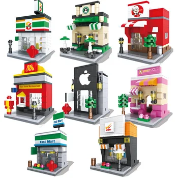 Jauku Ielu, Celtniecības Bloki Savietojami ar Klasisko Modeli Ķieģeļi Nosaka Izglītības Rotaļlietas Bērniem Dāvanas Brinquedos
