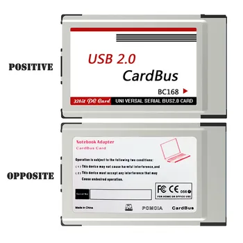 Jaunu Klēpjdatoru PCMCIA USB 2.0 CardBus Converter 2 Porti, PCI Express Karšu Adapteri